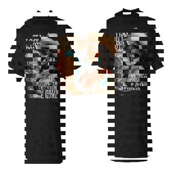 I Got My Boots On The Ground Western Cowgirl Melanin Swag T-Shirt - Thegiftio