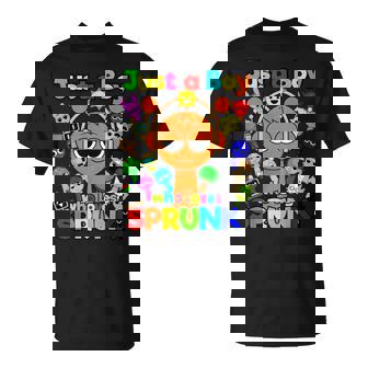 Boy Who Loves Sprunki For Birthday Decoration Oren Simon T-Shirt | Seseable UK