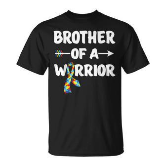 Brother Autism Warrior De Guerrero Para Hombre Camiseta unisex - Regaloses