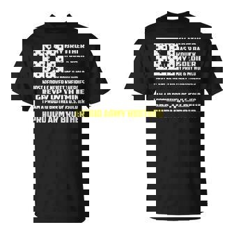 My Brother Has Your Back My Soldier Hero Proud Army Brother T-Shirt - Monsterry