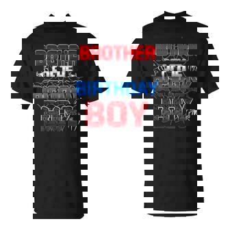 Brother Of The Birthday Boy Matching Spider Family Party T-Shirt | Mazezy