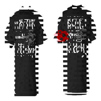 Brother Of The Little Bug Cute Ladybug Baby Shower T-Shirt - Monsterry
