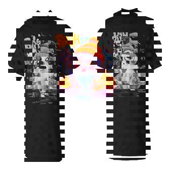 Bruh Ghost Halloween Cute Ghost Trick Or Treat Candy Kids T-Shirt - Monsterry