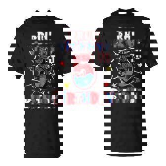 Bruh It's My 5Th Birthday Spider Web 5 Year Old Birthday Boy T-Shirt - Thegiftio