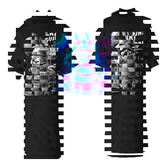 Bruh Its My Birthday Llama Pinata Family Party Boys Girls T-Shirt | Mazezy