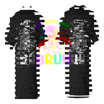 Bruh Mardi Gras Crawfish It's Mardi Gras Bruh Dabbing Boy T-Shirt - Cadeauxyz