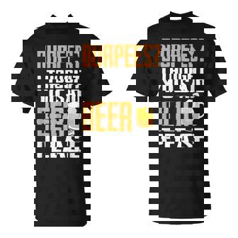 Burpees Sports And Beer Pub Fans Regalo Camiseta unisex - Regaloses