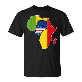 Caboerde Orgullo Caboerde Bandera África Mapa Caboerde Camiseta unisex - Regaloses