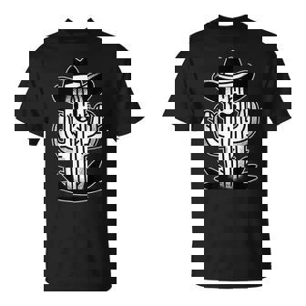 Cactus Cowboy Work T-Shirt - Cadeauxyz
