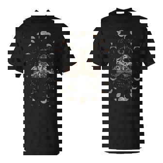 Cadeaux D'astrologie Pour Les Fans Gothiques Phases De La Lune Occulte Mystique Lune Goth Motte Noir Uni Classic Short Sleeves -Adultes S T-Shirt - Cadeauxyz