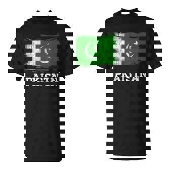 Camisa Retro De La Bandera De Pakistán Con Gráficointage Paquistaní Grunge Camiseta unisex - Regaloses