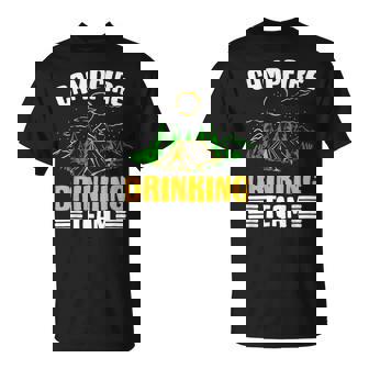 Campfire Drinking Team Camping Lover Camper Beer Lover S T-Shirt - Geschenkecke