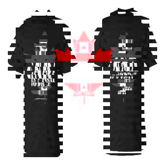 Canada Is Not For Sale 1867 Chapeau De Golf Avec Drapeau De Papa T-Shirt - Cadeauxyz
