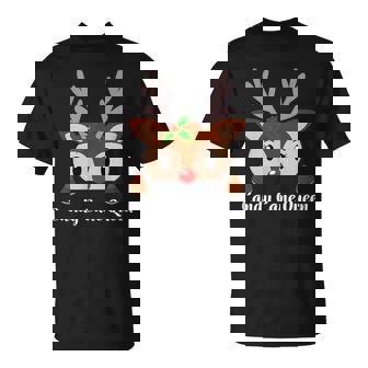 Candy Cane Queen Christmas Reindeer Magic Fun T-Shirt - Monsterry