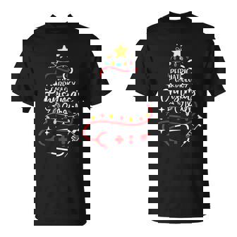 Cardiac Nurse Tech Pediatric Cardiology Christmas Crew T-Shirt - Monsterry