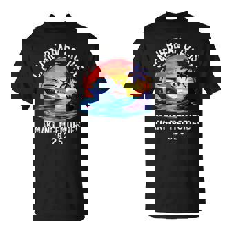 Caribbean Cruise 2025 Souvenir Matching Family Friends Squad T-Shirt - Monsterry