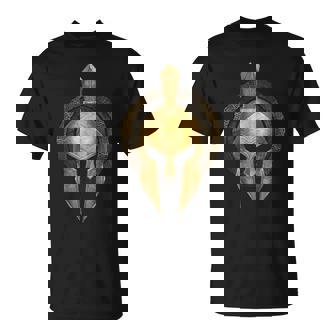 Casque Spartiate Warrior Gold Gladiator Sparta Greek Gym T-Shirt - Cadeauxyz