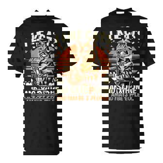 I Like Cats Saxophone And Maybe Like 3 People T-Shirt - Monsterry