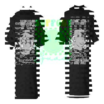 Cerebral Palsy Cp Awareness Smile Face Support Crew Squad T-Shirt - Thegiftio UK
