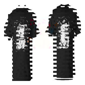 Chat Écoutant De La Musique K-Pop Kawaii Enfants Filles T-Shirt - Cadeauxyz