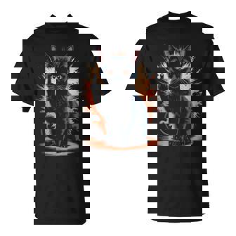 Chat Noir Doigt D'honneur Humour Homme Original Fan T-Shirt - Cadeauxyz
