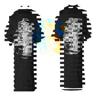 Chat Nuit Étoilée Styleincentan Gogh – Amoureux Des Chats T-Shirt - Cadeauxyz