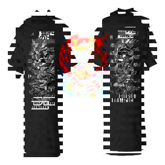 Chat Samouraï Mignon Japon Culture Japonaise T-Shirt - Cadeauxyz