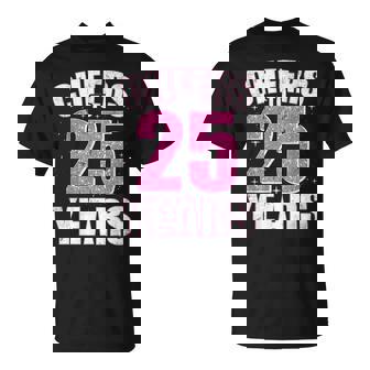 Cheers To 25 Years 25 Geburtstag T-Shirt - Geschenkecke