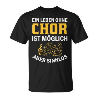 Choir Chor Ladder Choir Singerocal Chorprobe Singing T-Shirt - Geschenkecke