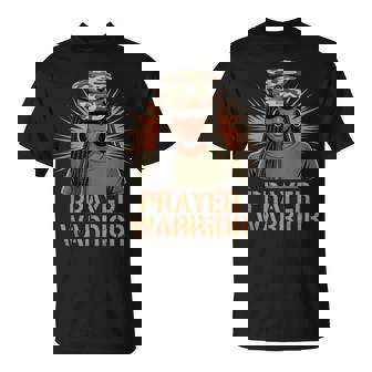 Christian Camo Girl Hat Jesus God Black Prayer Warrior T-Shirt | Mazezy