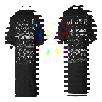 Christian God Says I Am Bible Verse Tie Dye Ballet Dancer T-Shirt - Monsterry