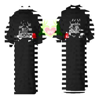 Christmas Gigi Elf With Cute Heart Hands Christmas T-Shirt - Monsterry