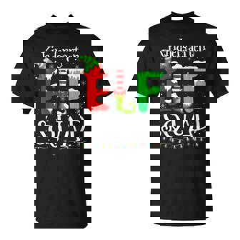 Christmas Teacher Kindergarten Elf Squad Lights T-Shirt - Monsterry