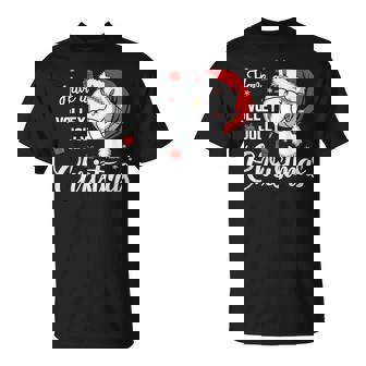 Christmas Volleyball Have a Volley Jolly Christmas T-Shirt T-Shirt - Monsterry