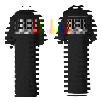 Clavier De Piano Lgbt Drapeau Equality Pride T-Shirt - Cadeauxyz