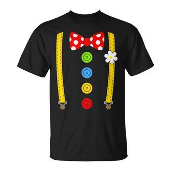 Clown Costume Braces Fancy Dress Carnival T-Shirt - Geschenkecke