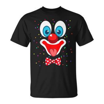 Clown Face Costume For Carnival Fancy Dress Clown Costume T-Shirt - Geschenkecke