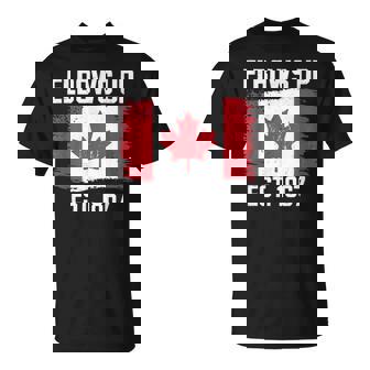 Codos Hacia Arriba Canadá Est 1867 Orgulloso Canadiense Fuerte Canadá Camiseta unisex - Regaloses