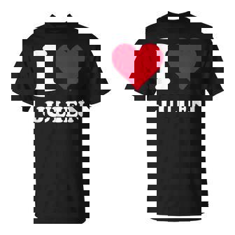 Cœur Rouge J'aime Julien T-Shirt - Cadeauxyz