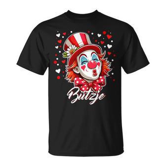 Cologne Carnival Kölsch Bützje Kölle Alaafeedel Clown T-Shirt - Geschenkecke