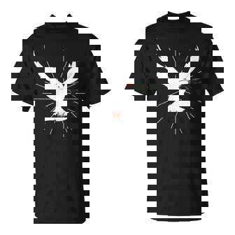 Colombe De Paix Avec Branche De La Paix Peace Love T-Shirt - Cadeauxyz