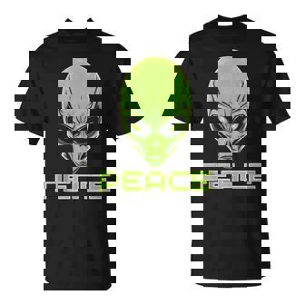 Colorful Alien Head Peace UFO Human Festival Costume Tank Top T-Shirt - Monsterry