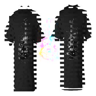 Colorful Guitarist Guitar Music Lover T-Shirt | Seseable CA