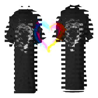 Colorful Heart Love Valentines Day T-Shirt - Seseable