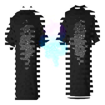 Colorful Silver Abstract Snake Scale Art Premium T-Shirt - Monsterry