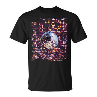 Colourful Disco Ball Retrointage Club 70S T-Shirt - Geschenkecke