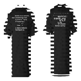 Computer Error ID-10-T For That Special Nerd Or Geek Lover T-Shirt - Monsterry