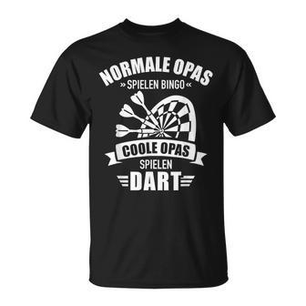 Cool Grandpa Play Dart Saying For Dart Player T-Shirt - Geschenkecke