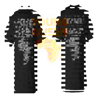 Cool Kente Cloth Art Kids Girls African Print African Queen T-Shirt - Monsterry