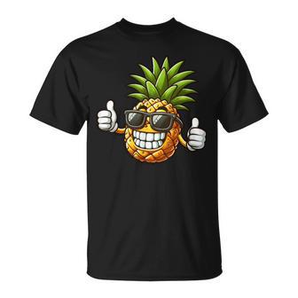 Cool Pineapple Wearing Sunglasses Fun Fruit T-Shirt - Geschenkecke